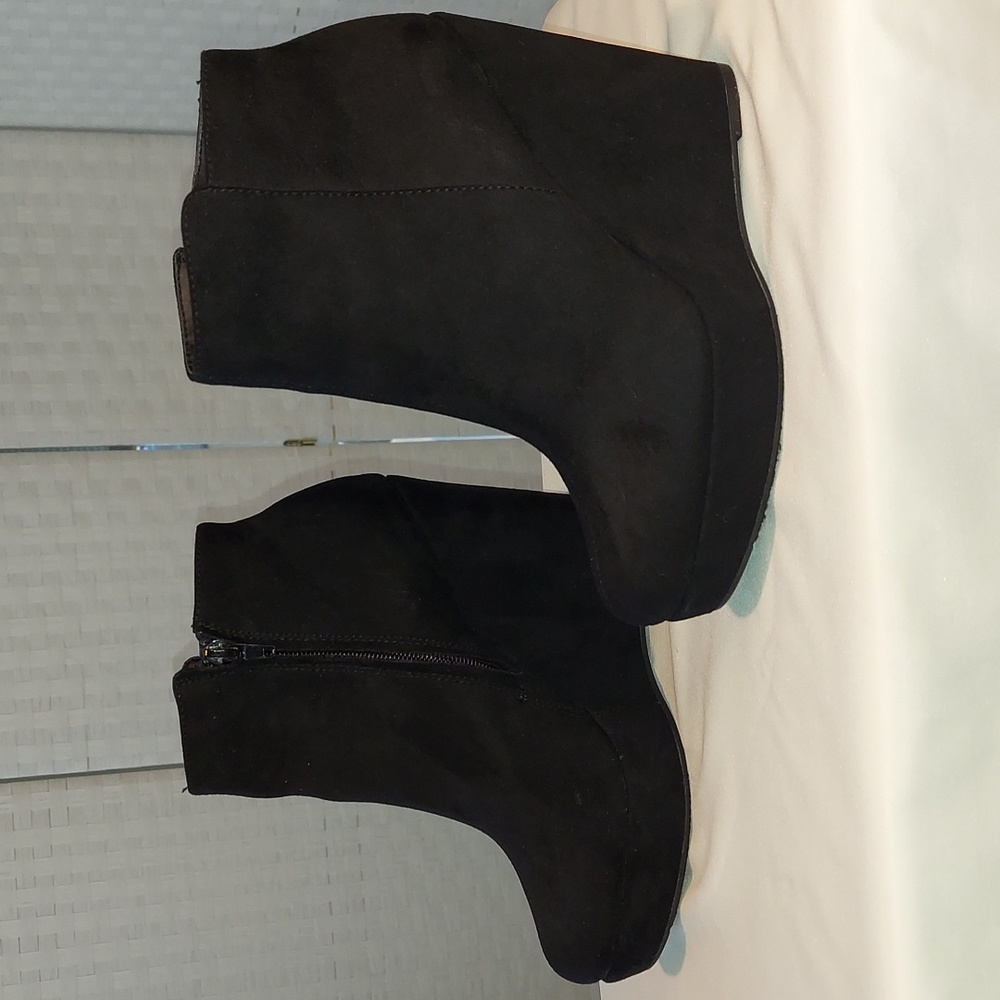Qupid Wedge Bootie